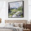 01 - Large Denali National park Watercolor - Square Canvas Print - Main.jpg