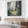 01 - Large Redwoods national park Watercolor - Square Canvas Print - Main.jpg