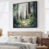 01 - Large Redwoods national park Watercolor - Square Canvas Print - Main.jpg
