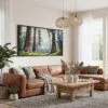 02 - Framed Sequoia National Park Panorama Watercolor Canvas Print - Living Room.jpg