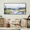 03 - Framed Denali National Park Watercolor - Panorama Canvas Print - Boho Chair.jpg