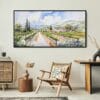 03 - Framed Napa Valley California Watercolor - Panorama Canvas Print - Boho Chair.jpg