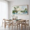 04 - Framed Everglades national park panorama watercolor Canvas Print - Dining Table.jpg