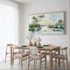 04 - Framed Everglades national park panorama watercolor Canvas Print - Dining Table.jpg