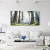 04 - Framed Sequoia National Park Panorama Watercolor Canvas Print - Coastal Living Room.jpg