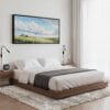 04 - Framed Wind Cave National Park Panorama Watercolor Canvas Print - Bedroom.jpg