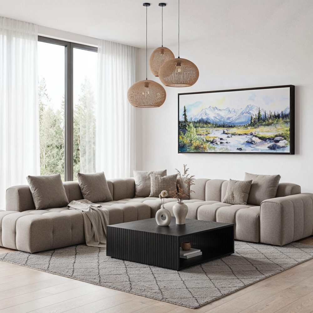 05 - Denali National Park Watercolor - Panorama Canvas Print with Black Floater Frame - Modern Living Room.jpg 05 - Denali National Park Watercolor - Panorama Canvas Print with Black Floater Frame - Modern Living Room.jpg