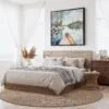 05 - Framed Boundary Waters Square Watercolor Canvas Print - Bedroom.jpg