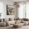 05 - Framed Bryce Canyon National Park Watercolor - Square Canvas Print - Boho Living Room.jpg