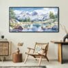 05 - Framed Inyo National Forest Watercolor - Panorama Canvas Print - Boho Chair.jpg