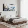 05 - Framed Shenandoah National park Panorama Watercolor Canvas Print - Bedroom.jpg