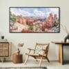 06 - Framed Bryce Canyon National Park Watercolor - Panorama Canvas Print - Boho Chair.jpg