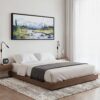 06 - Framed Denali National Park Watercolor - Panorama Canvas Print - Bedroom.jpg