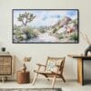 06 - Framed Joshua Tree National Park Watercolor - Panorama Canvas Print - Boho Chair.jpg