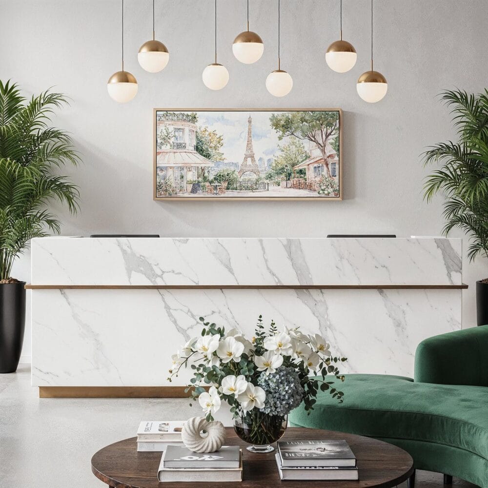 06 - Framed Paris Cafe Watercolor - Panorama Canvas Print - Hotel Lobby.jpg 06 - Framed Paris Cafe Watercolor - Panorama Canvas Print - Hotel Lobby.jpg