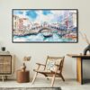 06 - Framed Rialto Bridge Venice Watercolor - Panorama Canvas Print - Boho Chair.jpg