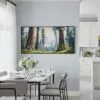 06 - Framed Sequoia National Park Panorama Watercolor Canvas Print - Coastal Kitchen.jpg