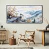06 - Framed Shenandoah National park Panorama Watercolor Canvas Print - Boho Chair.jpg