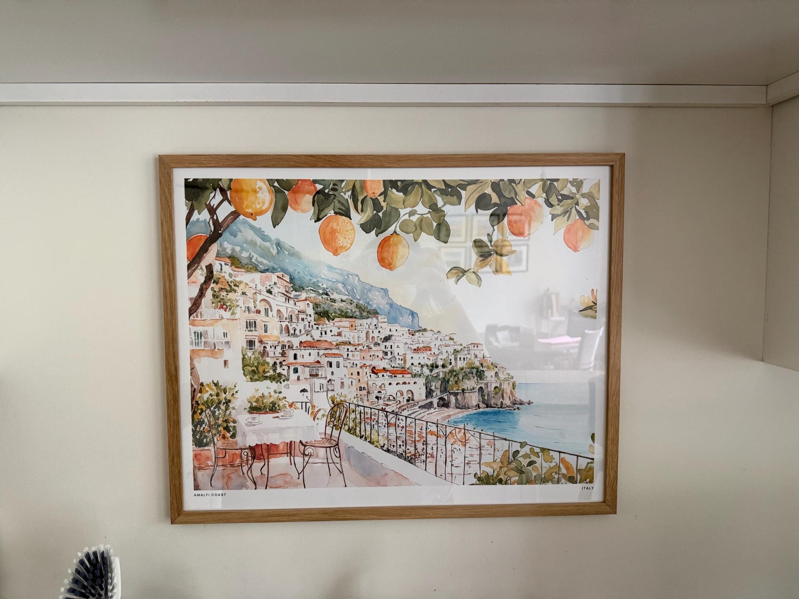 etsy customer review photo Amalfi Coast framed