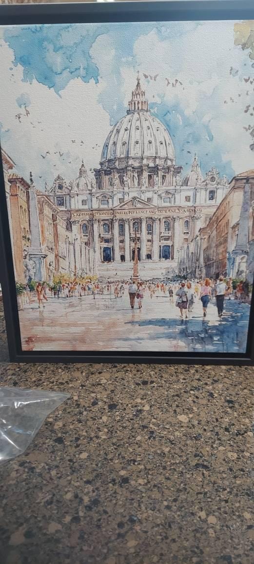 etsy customer review photo The Vatican canvas