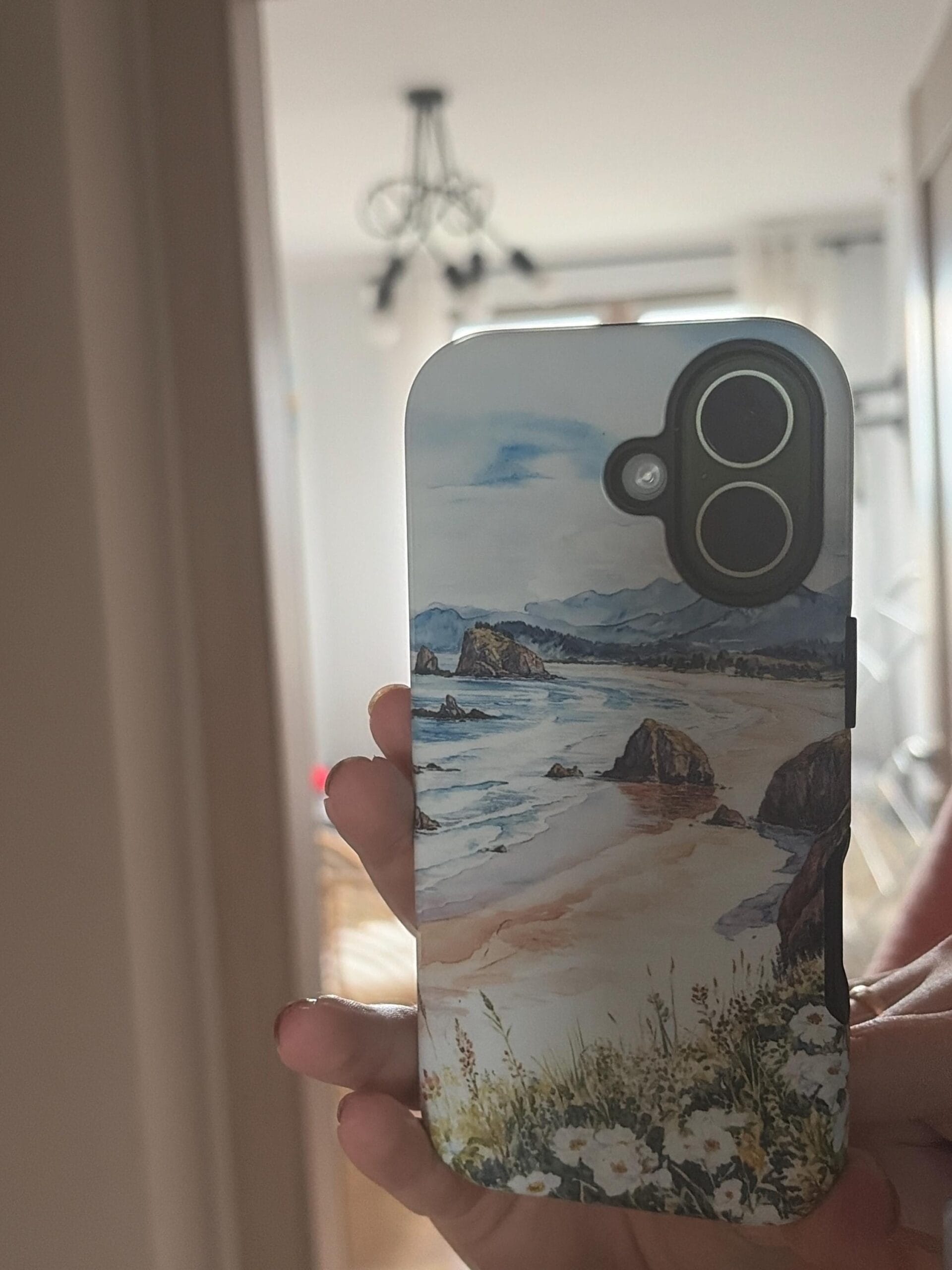etsy customer review photo Cannon Beach phone case