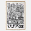 01 - Baltimore City Art - Pencil Style Art Print - Main - Vertical.jpg