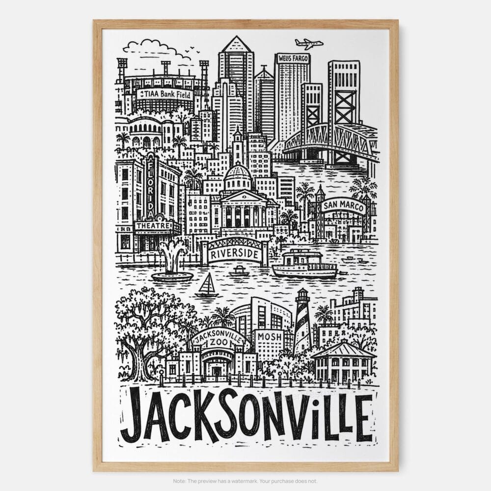 01 - Jacksonville City Art - Pencil Style Art Print - Main - Vertical.jpg 01 - Jacksonville City Art - Pencil Style Art Print - Main - Vertical.jpg