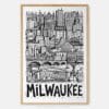 01 - Milwaukee City Art - Pencil Style Art Print - Main - Vertical.jpg