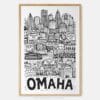 01 - Omaha City Art - Pencil Style Art Print - Main - Vertical.jpg