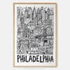 01 - Philadelphia City Art - Pencil Style Art Print - Main - Vertical.jpg