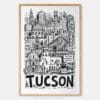 01 - Tucson City Art - Pencil Style Art Print - Main - Vertical.jpg