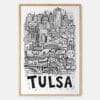 01 - Tulsa City Art - Pencil Style Art Print - Main - Vertical.jpg
