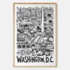 01 - Washington DC City Art - Pencil Style Art Print - Main - Vertical.jpg