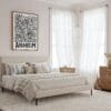 03 - Framed Anaheim City Art - Pencil Style Canvas Print - Coastal Bedroom - Vertical.jpg