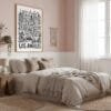 05 - Los Angeles City Art - Pencil Style Art Print in Boho Living Room - Vertical.jpg