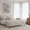 06 - Framed Fort Worth City Art - Pencil Style Canvas Print - Coastal Bedroom - Vertical.jpg