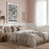 06 - Minneapolis City Art - Pencil Style Art Print in Boho Living Room - Vertical.jpg