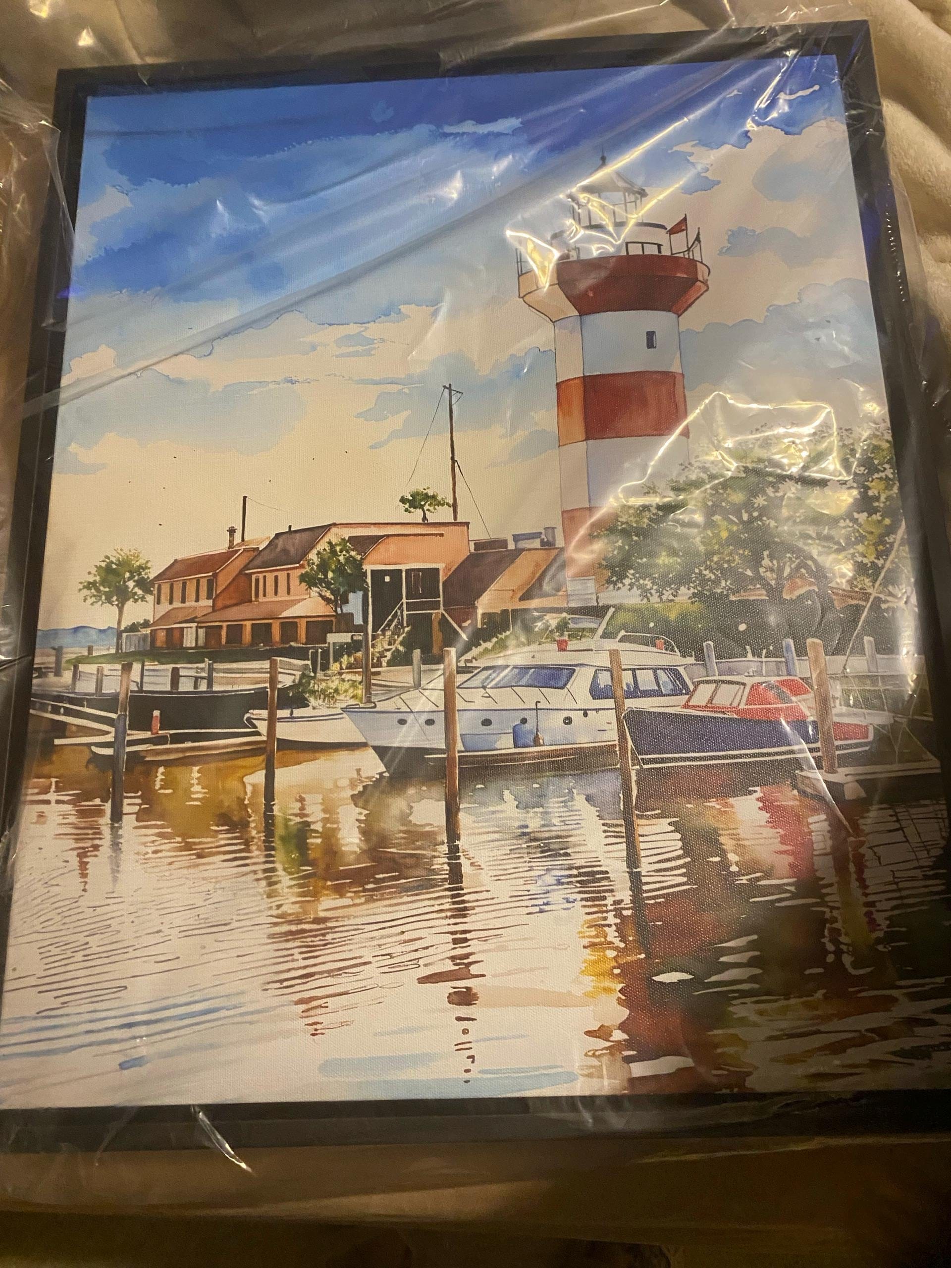 etsy customer review photo Hilton Head canvas