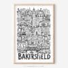 01 - Bakersfield City Art - Pencil Style Art - Digital Download - Main.jpg