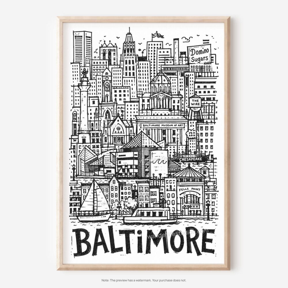 01 - Baltimore City Art - Pencil Style Art - Digital Download - Main.jpg 01 - Baltimore City Art - Pencil Style Art - Digital Download - Main.jpg
