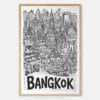 01 - Bangkok City Art - Pencil Style Art Print - Main - Vertical.jpg