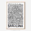 01 - Barcelona City Art - Pencil Style Art - Digital Download - Main.jpg