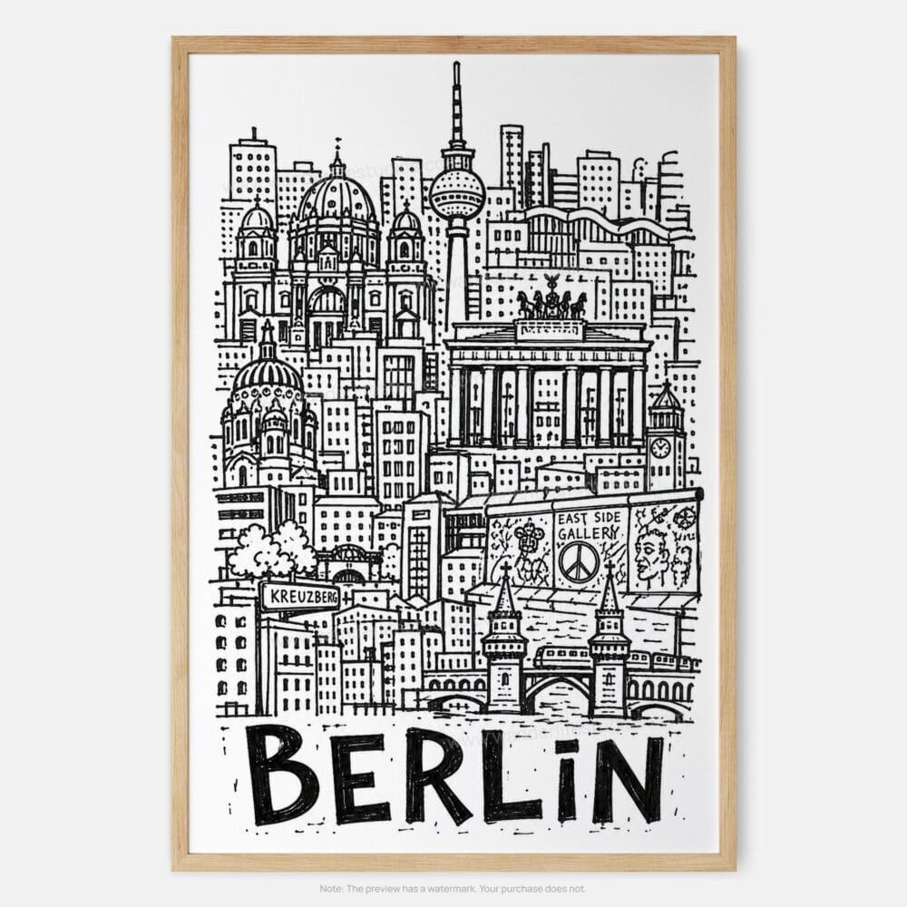 01 - Berlin City Art - Pencil Style Art Print - Main - Vertical.jpg 01 - Berlin City Art - Pencil Style Art Print - Main - Vertical.jpg
