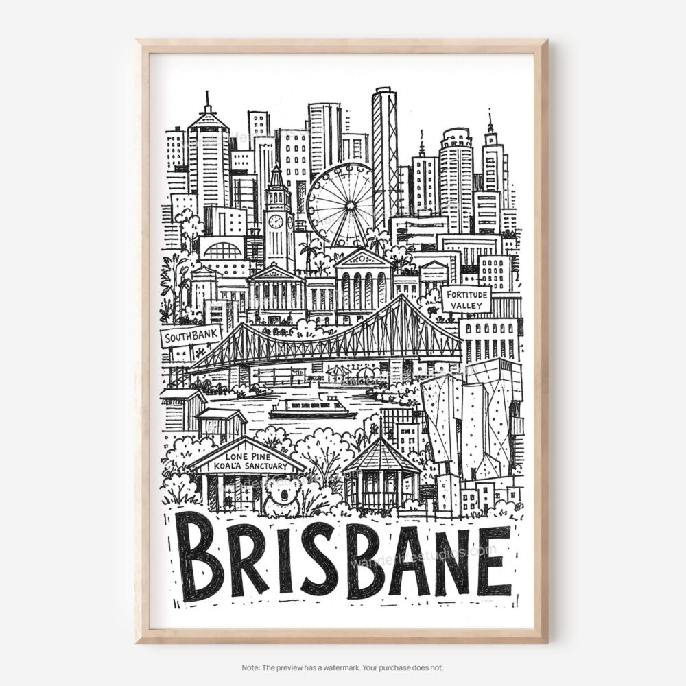 01 - Brisbane City Art - Pencil Style2 Art - Digital Download - Main.jpg 01 - Brisbane City Art - Pencil Style2 Art - Digital Download - Main.jpg