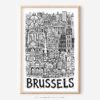 01 - Brussels City Art - Pencil Style Art - Digital Download - Main.jpg