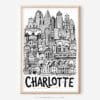 01 - Charlotte City Art - Pencil Style Art - Digital Download - Main.jpg