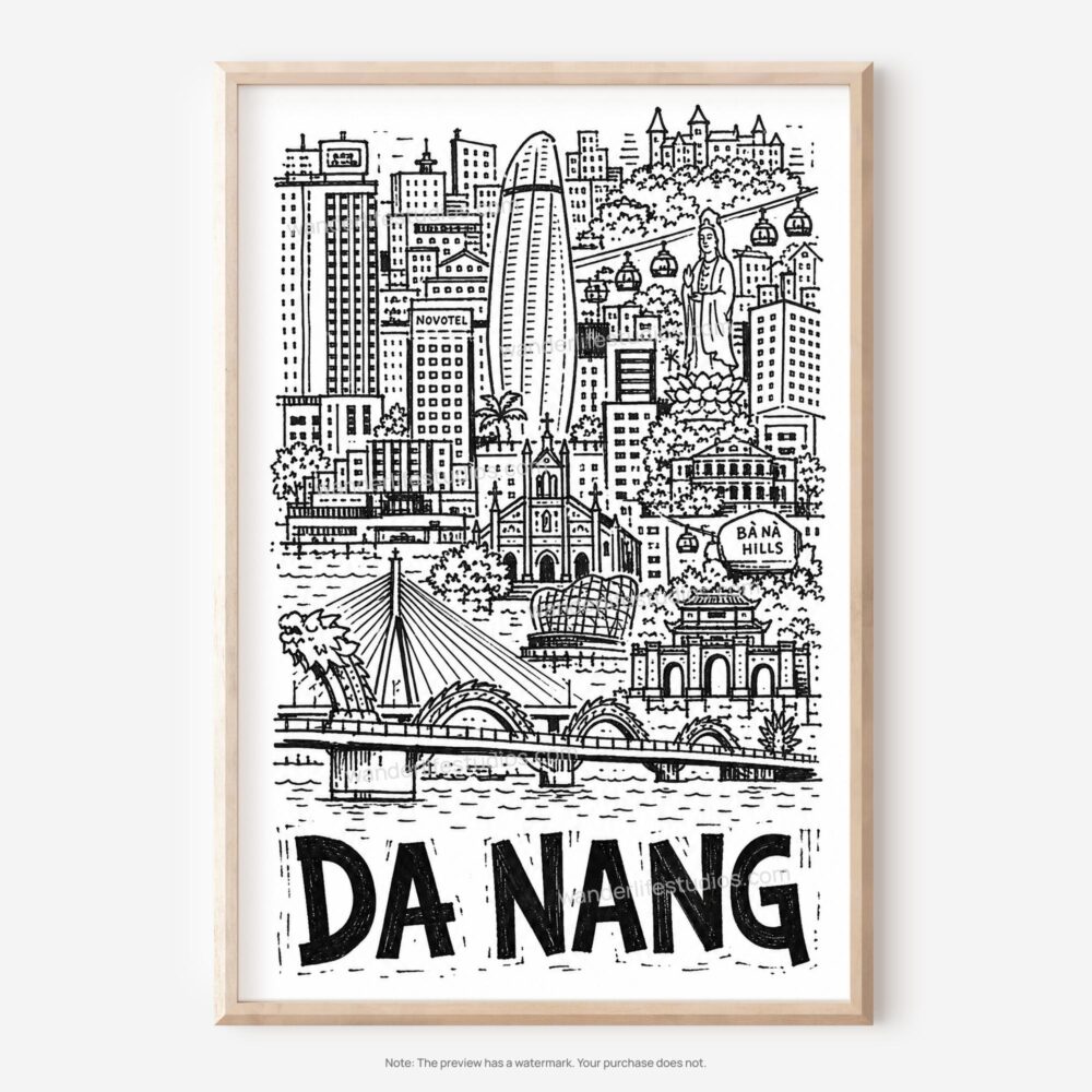 01 - Da Nang City Art - Pencil Style Art - Digital Download - Main.jpg 01 - Da Nang City Art - Pencil Style Art - Digital Download - Main.jpg