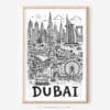 01 - Dubai City Art - Pencil Style Art - Digital Download - Main.jpg