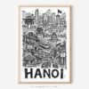 01 - Hanoi City Art - Pencil Style Art - Digital Download - Main.jpg
