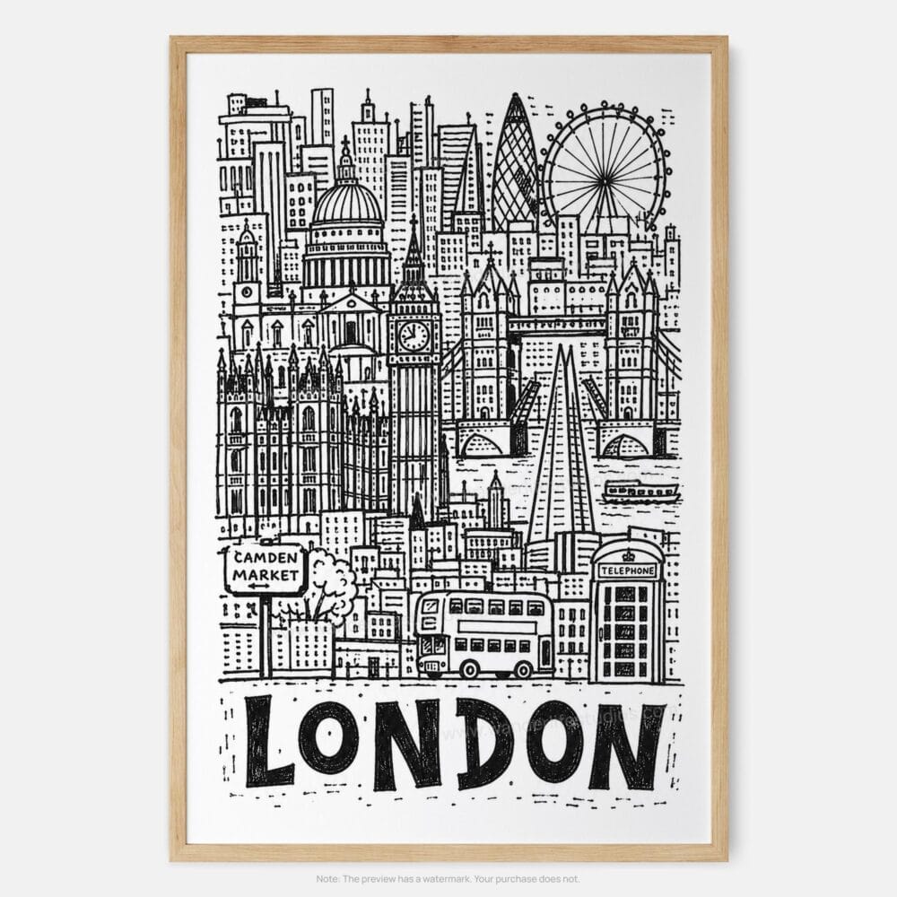 01 - London City Art - Pencil Style Art Print - Main - Vertical.jpg 01 - London City Art - Pencil Style Art Print - Main - Vertical.jpg